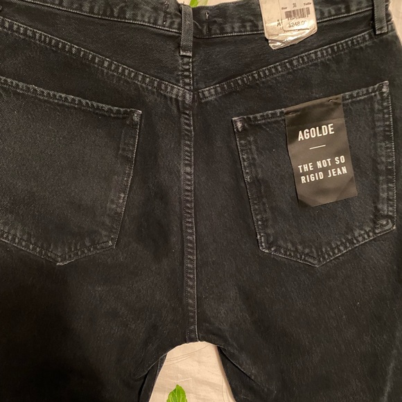 AGOLDE Riley new high rise straight jeans black - Picture 3 of 5